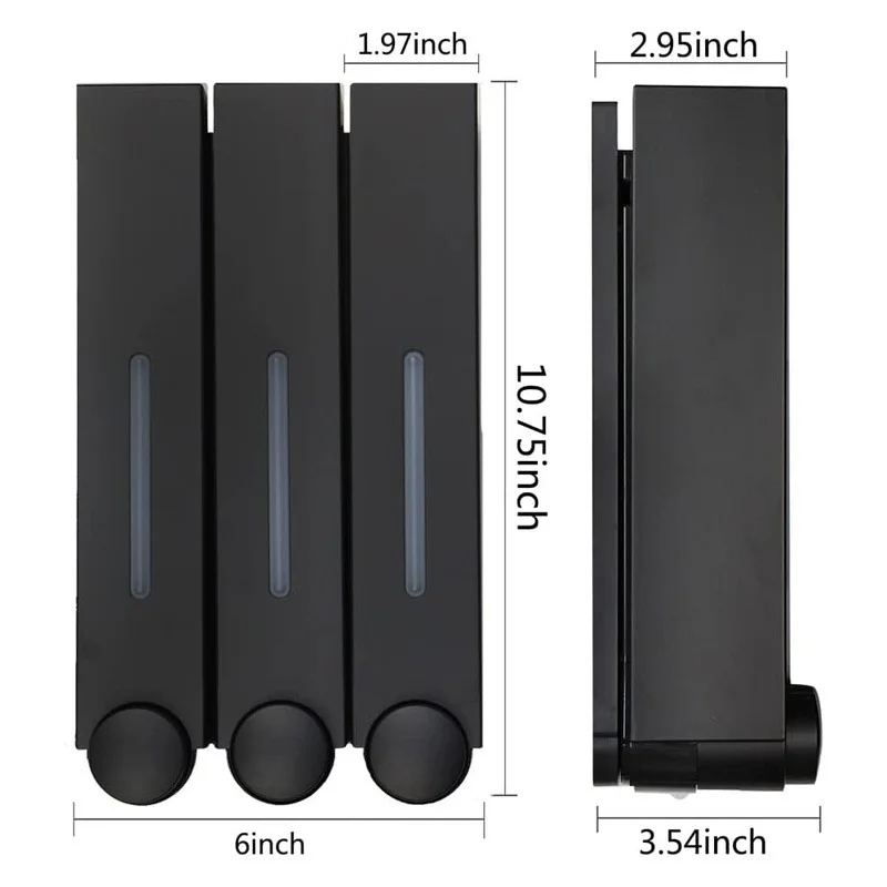 Soap Dispenser Hotel Kitchen Bathroom Manual Wall-mounted Soap Dispenser Shower Gel Shampoo Press Liquid Soap And accessories