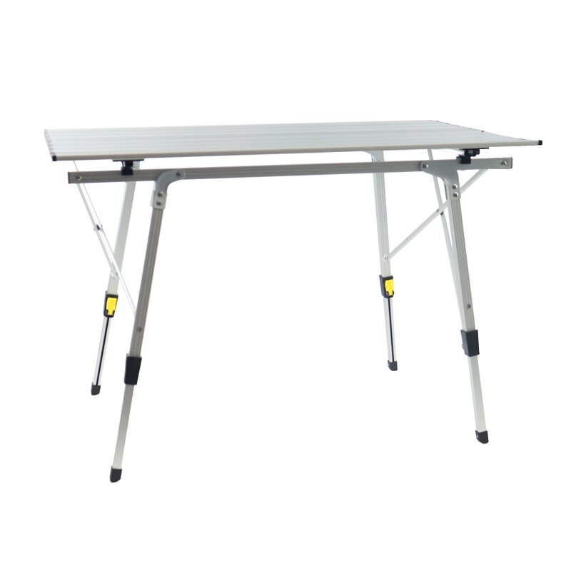 Folding Adjustable Camping Table Outdoor Canopy Cooking Fold Out Desk Board Picnic Small Lightweight Metal Camping Folding Table: Default Title