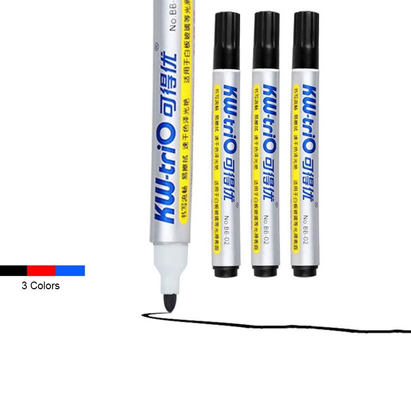 12pcs/Lot Whiteboard Pen School Classroom Dry Erase Markers Pen Easy Chalk White Board Pens Office School Supplies