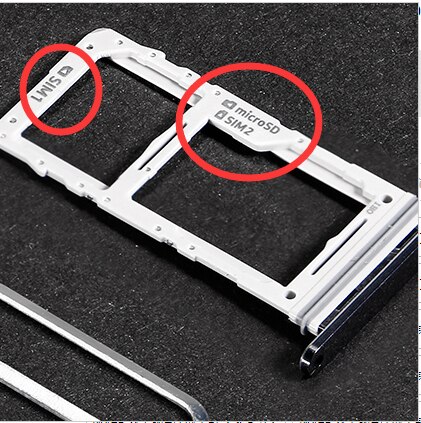 Bricka uttag kortplatshållare adaptrar för samsung galaxy note 10 plus dubbla simkort adaptrar telefon byt reparera reservdelar