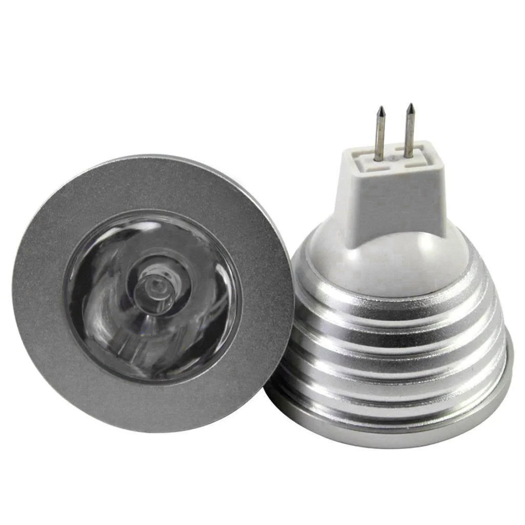Bombilla LED RGB MR16 de 3W, foco con cambio de 16 colores y control remoto de 24 teclas, CA/CC, 12V, novedad