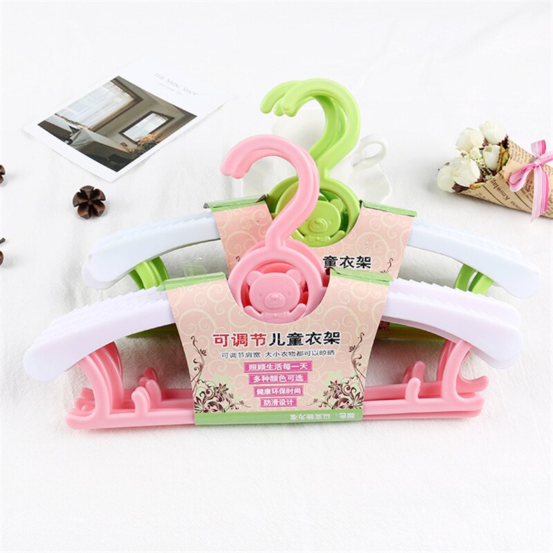 5PC/Set Adjustable Child Clothes Hanger Rack Plastic Towel Display Hanger For Baby Children Kids Clothing Drying Rack Hanging
