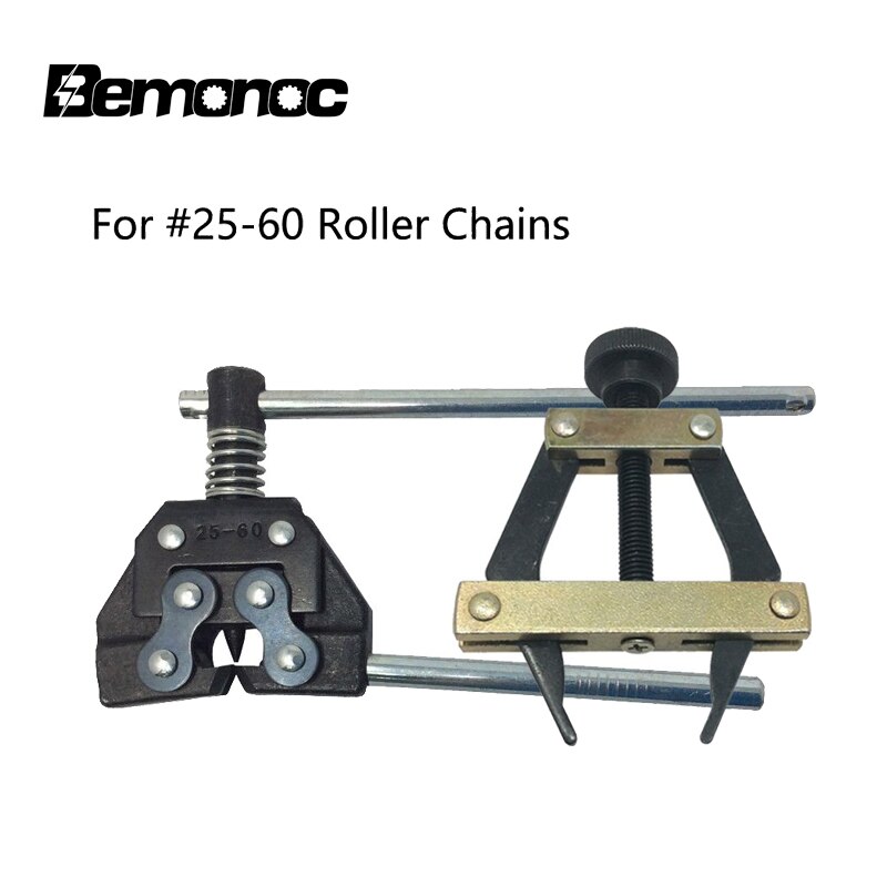 Bemonoc  #25-60 rullekædeholder trækker & afbryder cutter  #25 35 41 40 50 60 415h værktøjssæt til udskiftning af motorcykelkæder