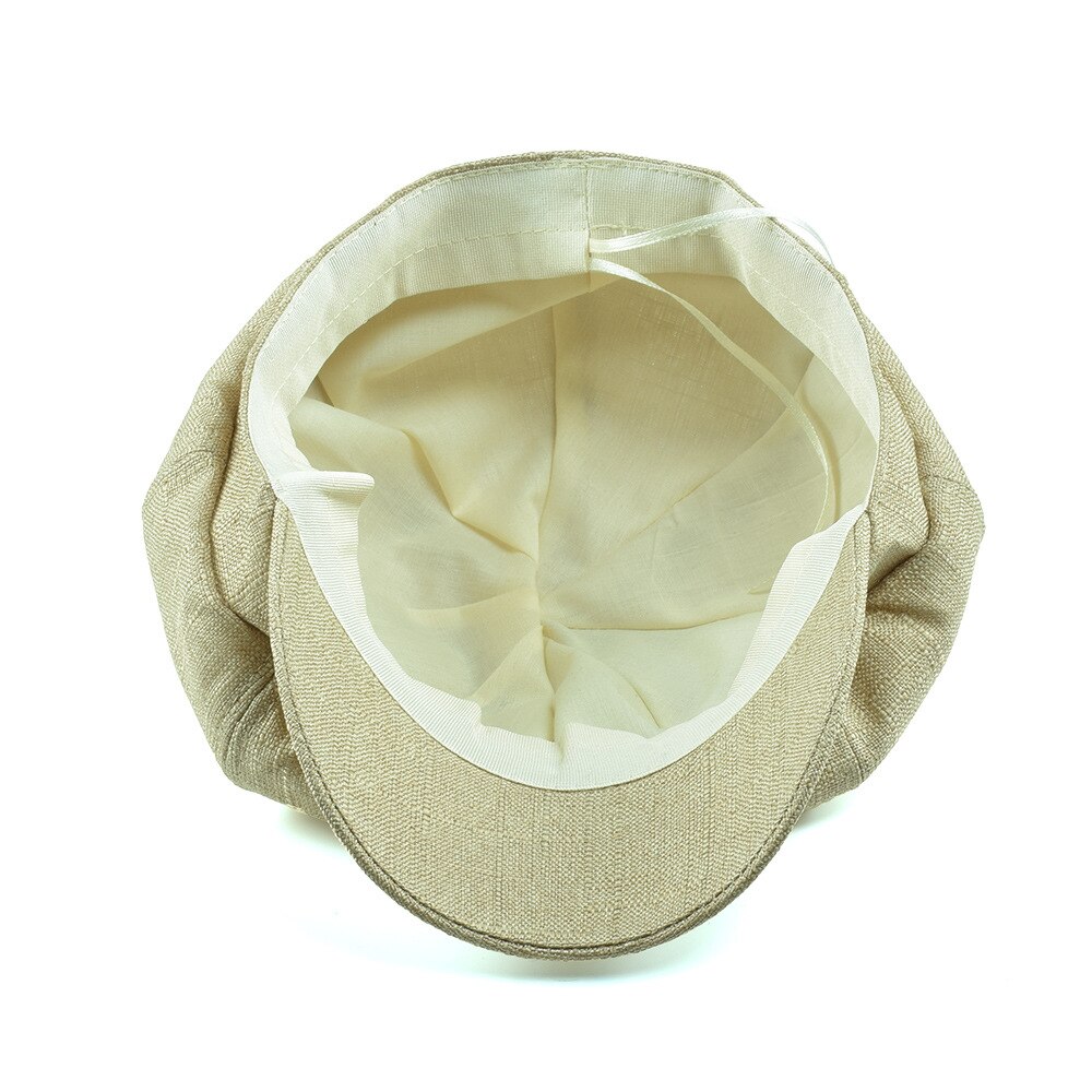 Gorros Vintage de hiedra para hombre y mujer, boina lisa en blanco, informal, Unisex, para verano,