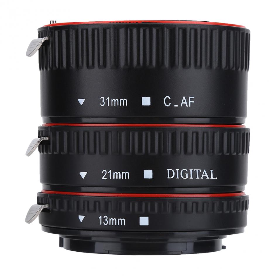 Metal Auto Focusing Macro Extension Lens Adapter Tube Rings Set 13/21/31mm Camera Lens for Canon for EOS EF Mount