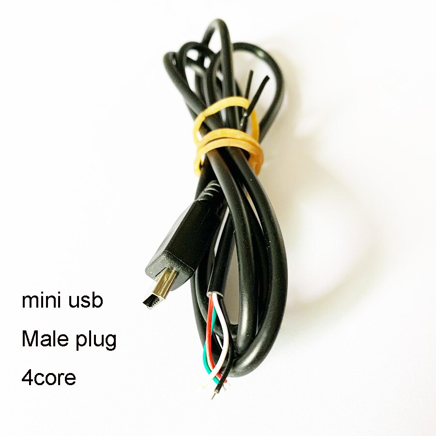 1pcs Micro /Mini Male Plug USB Adapter Connector with 2P / 4P OD3.5mm cable 1metre Converter Android Charging Connectors