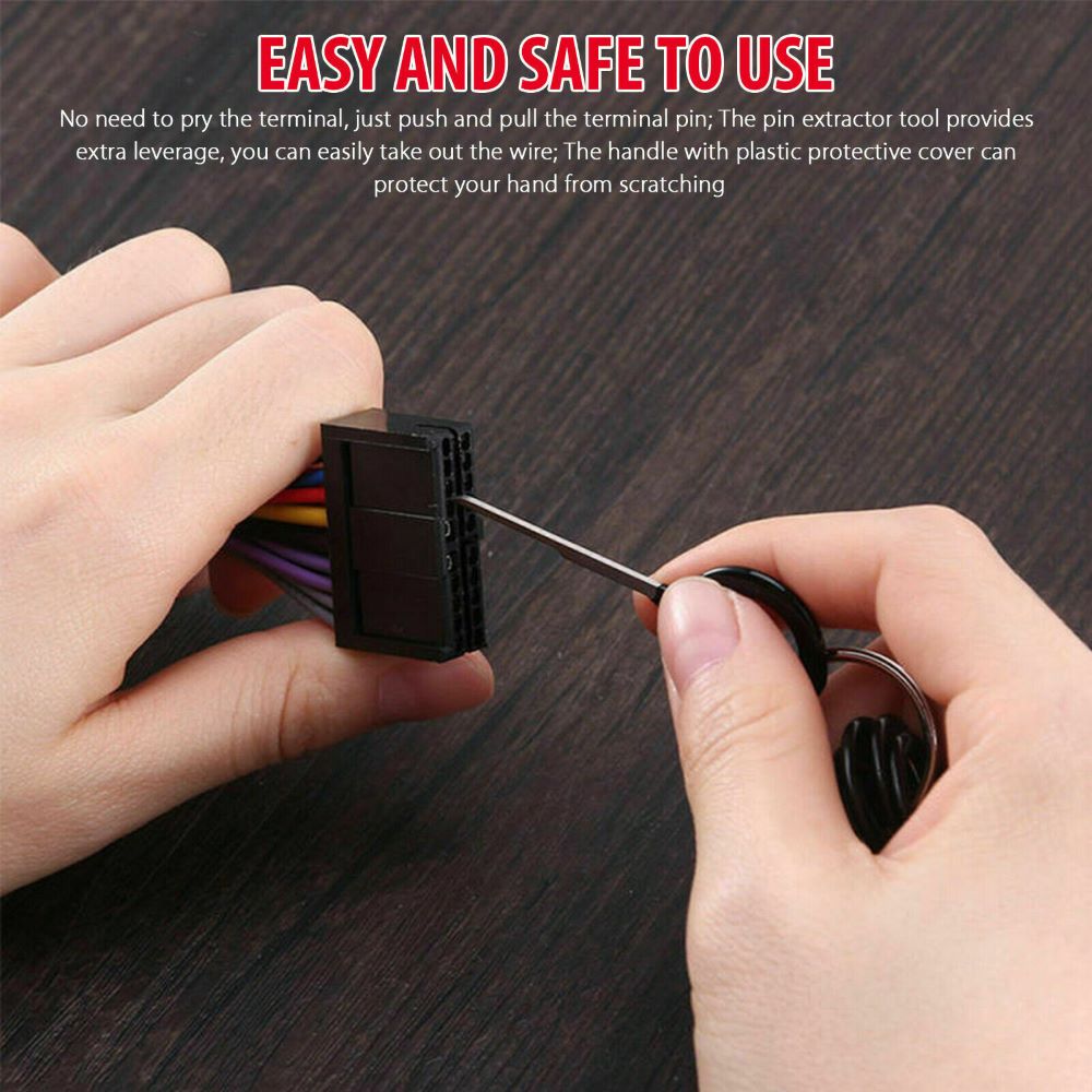 82Pcs Automotive Terminal Wire Terminal Removal Tool Auto Pin Kit Terminal Ejector Kit Tools Draad Connector Extractor