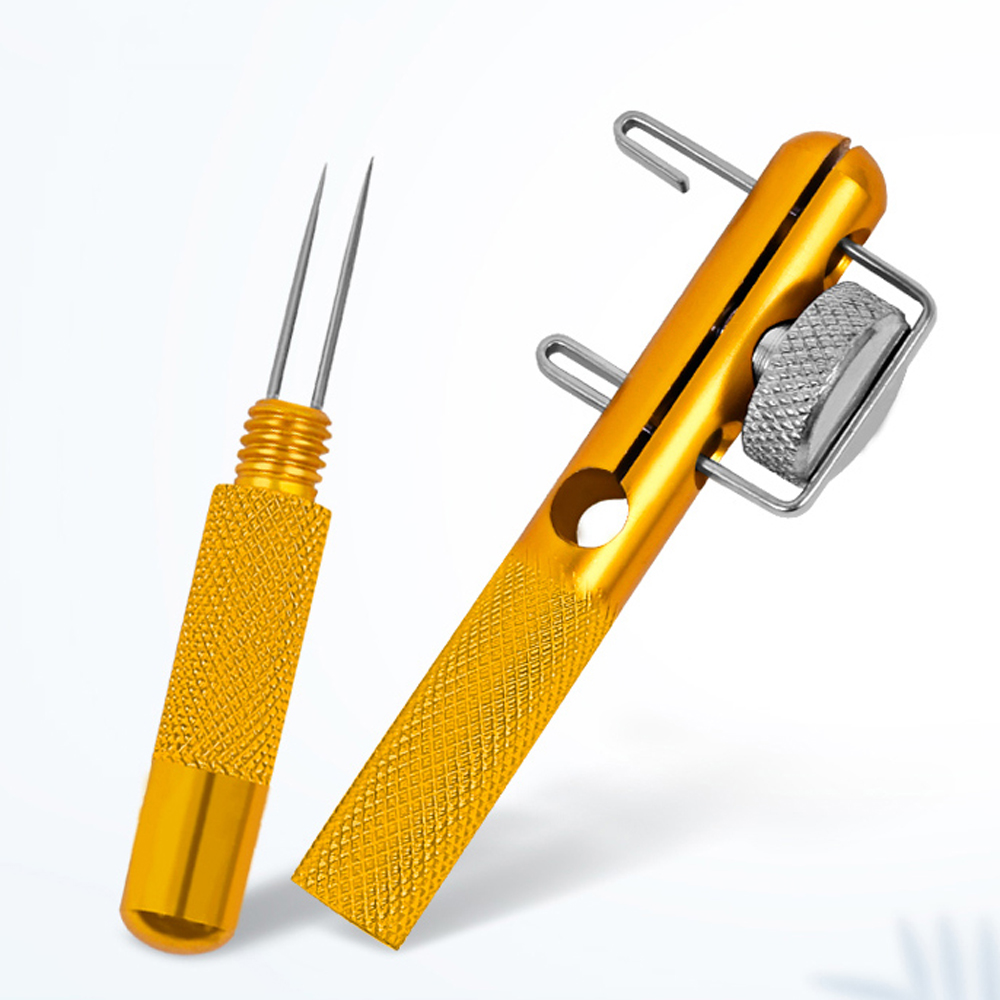 Línea de pesca automática de aleación de aluminio, máquina de nivel de gancho, nudos de aguja de doble cabeza, accesorios para atar anzuelos