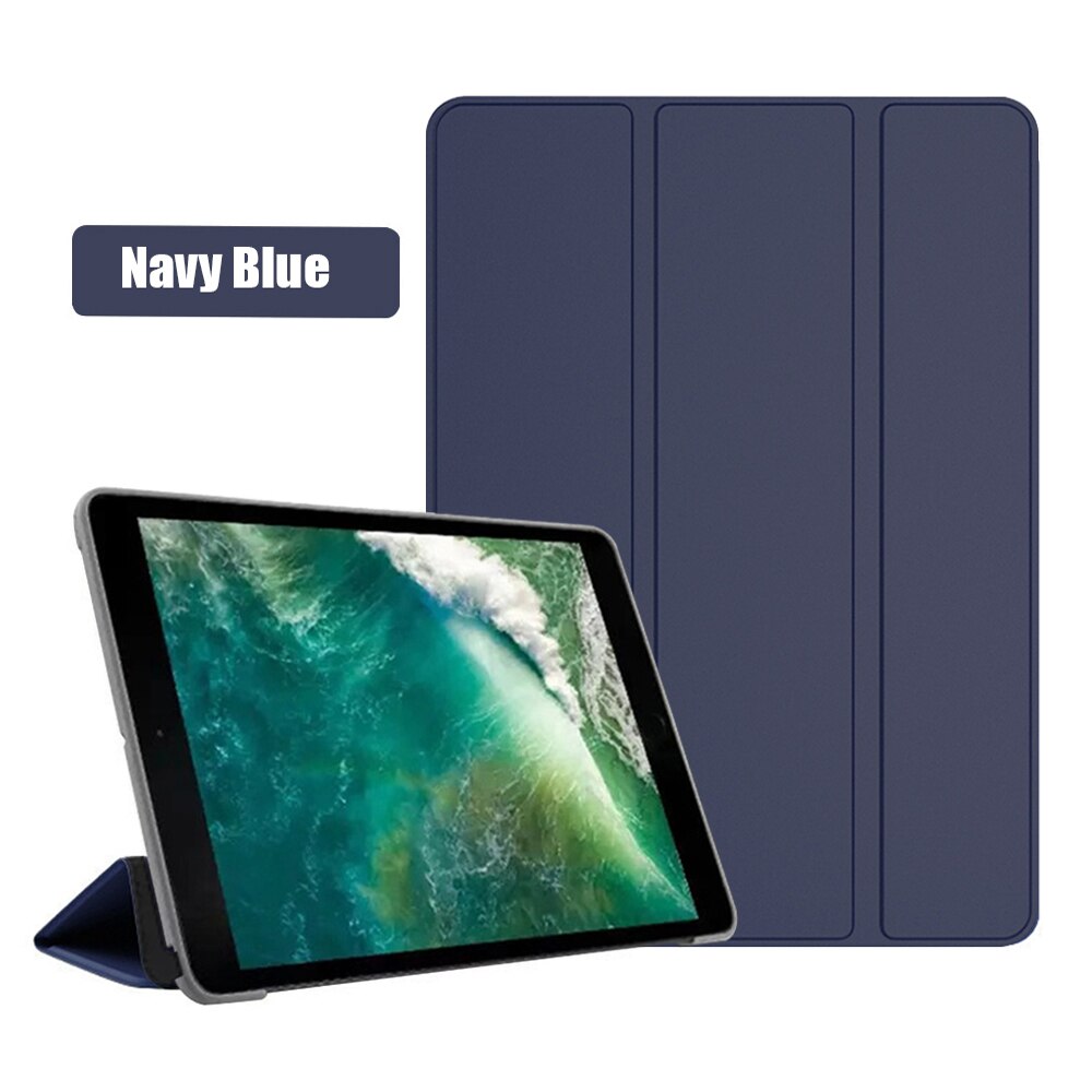 El caso para el iPad 3 10,5 Pro PU cuero Tablet funda para Apple iPad aire 3rd generación A2153 A2123 con Smart sueño: Navy Blue / iPad Air 3 2019