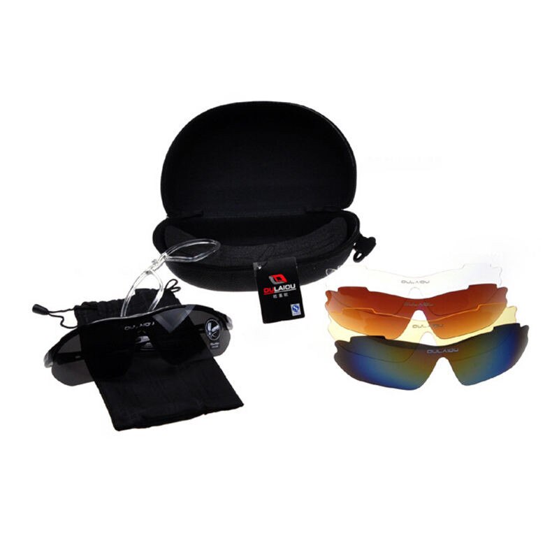 Fiets sport wielrennen autorijden zonnebril  uv400 5 lens vervanging bril bril anti-reflectie