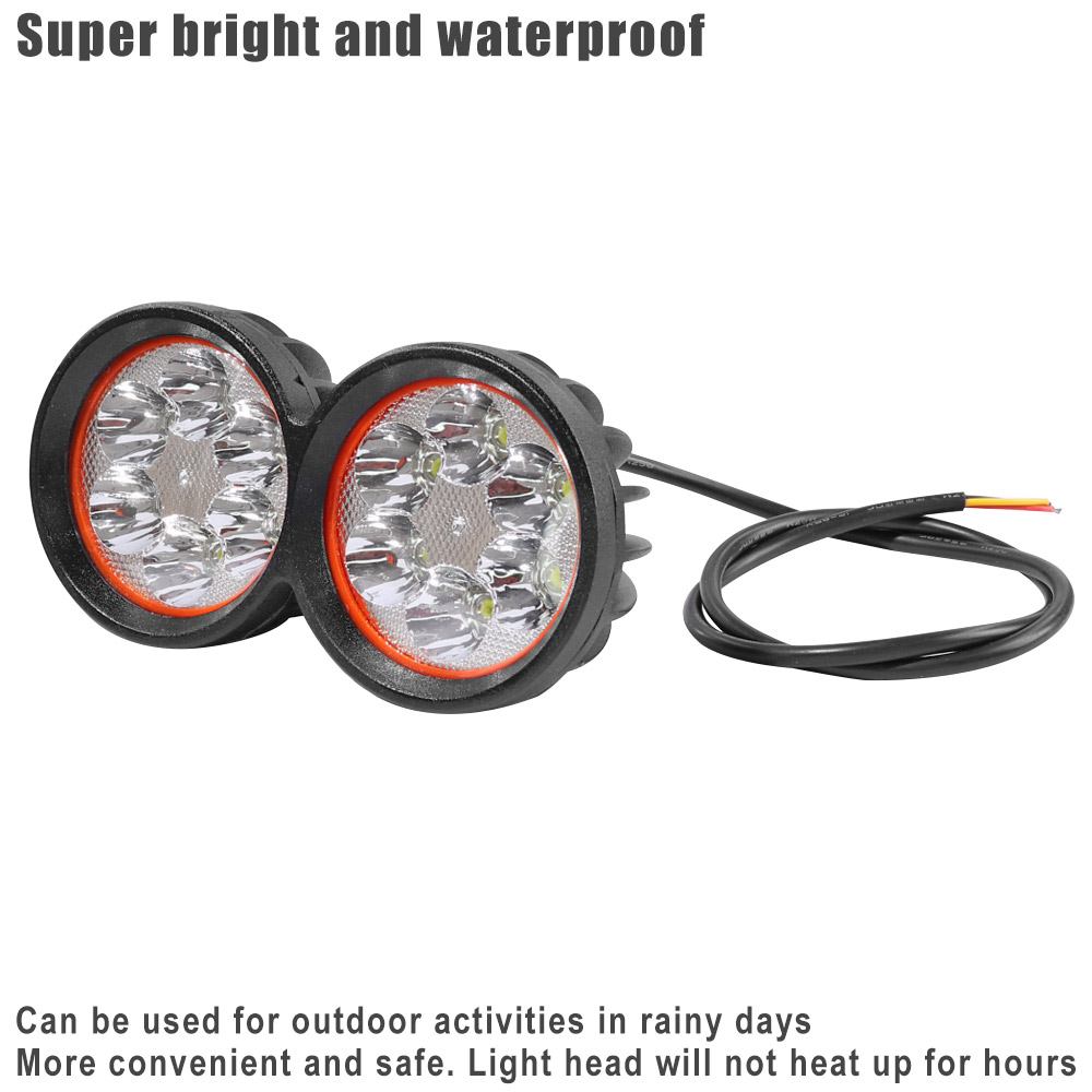 LED Electric Scooter Light Universal E-scooter Spotlight Headlight Motorcycle Spotlight Super Bright Working Front Light Parts