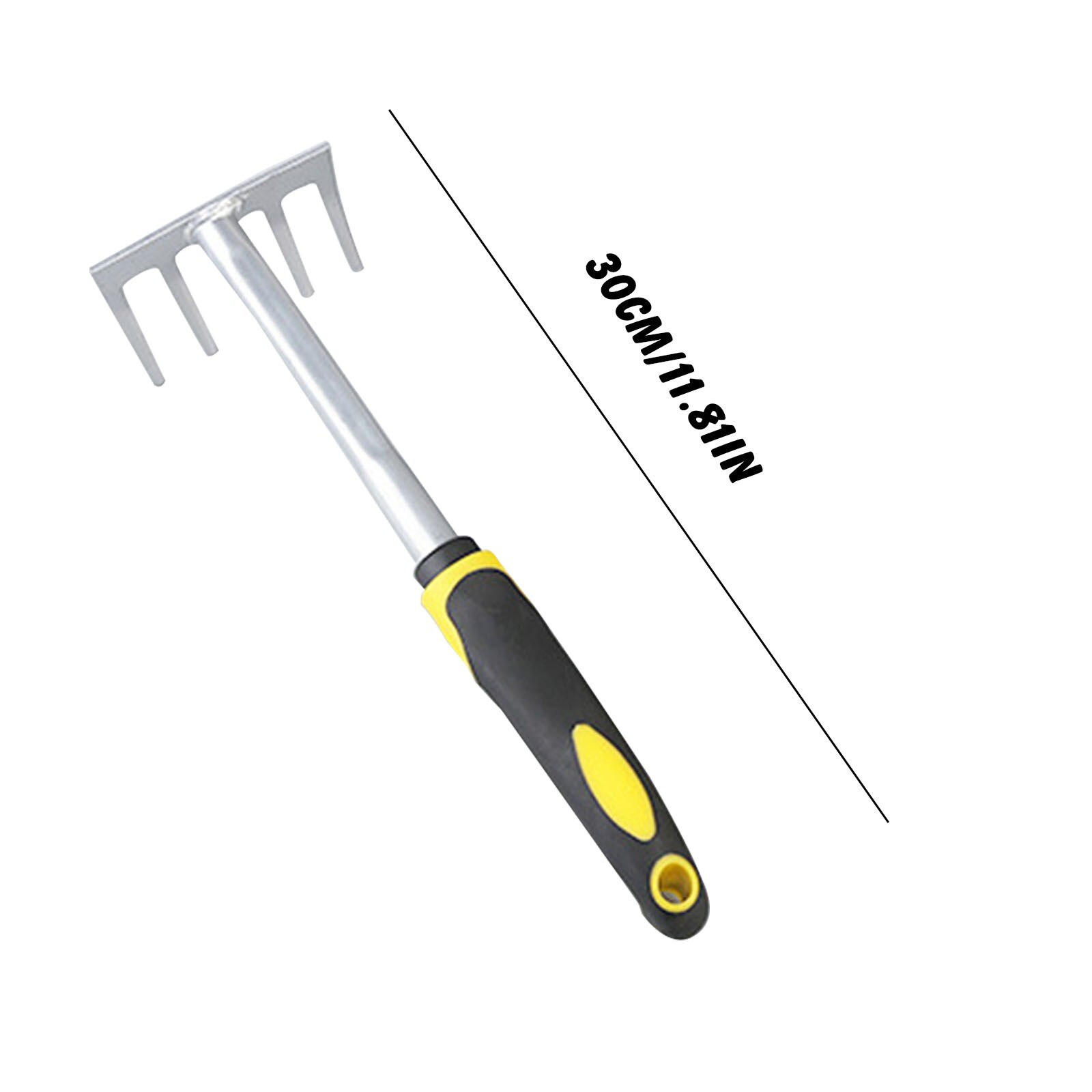 Herramientas manuales portátiles para jardín, rastrillo de pala, juegos de azada para excavar, plantar flores, plantas en maceta, herramienta de jardinería para el hogar: C