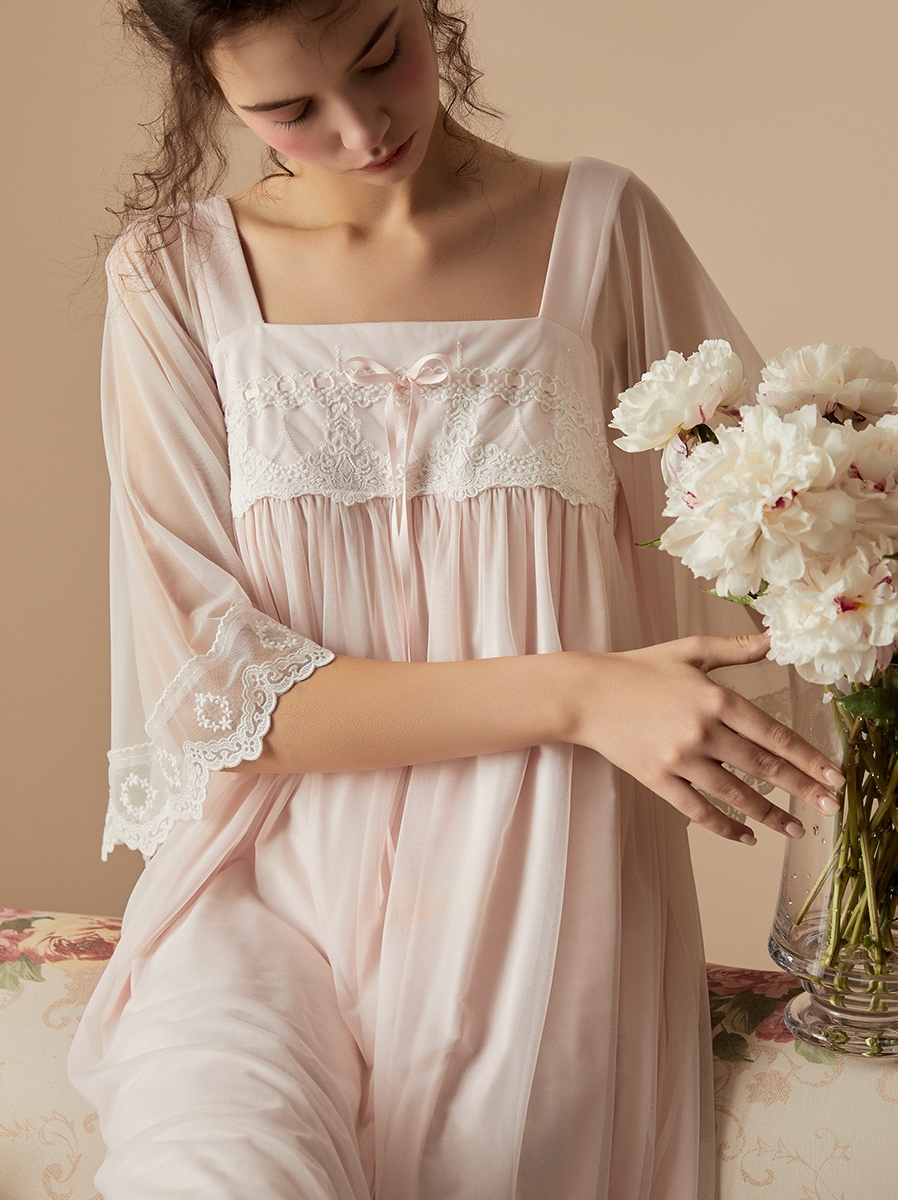 Camisón de China para mujer, ropa de dormir de verano, estilo chino Medieval