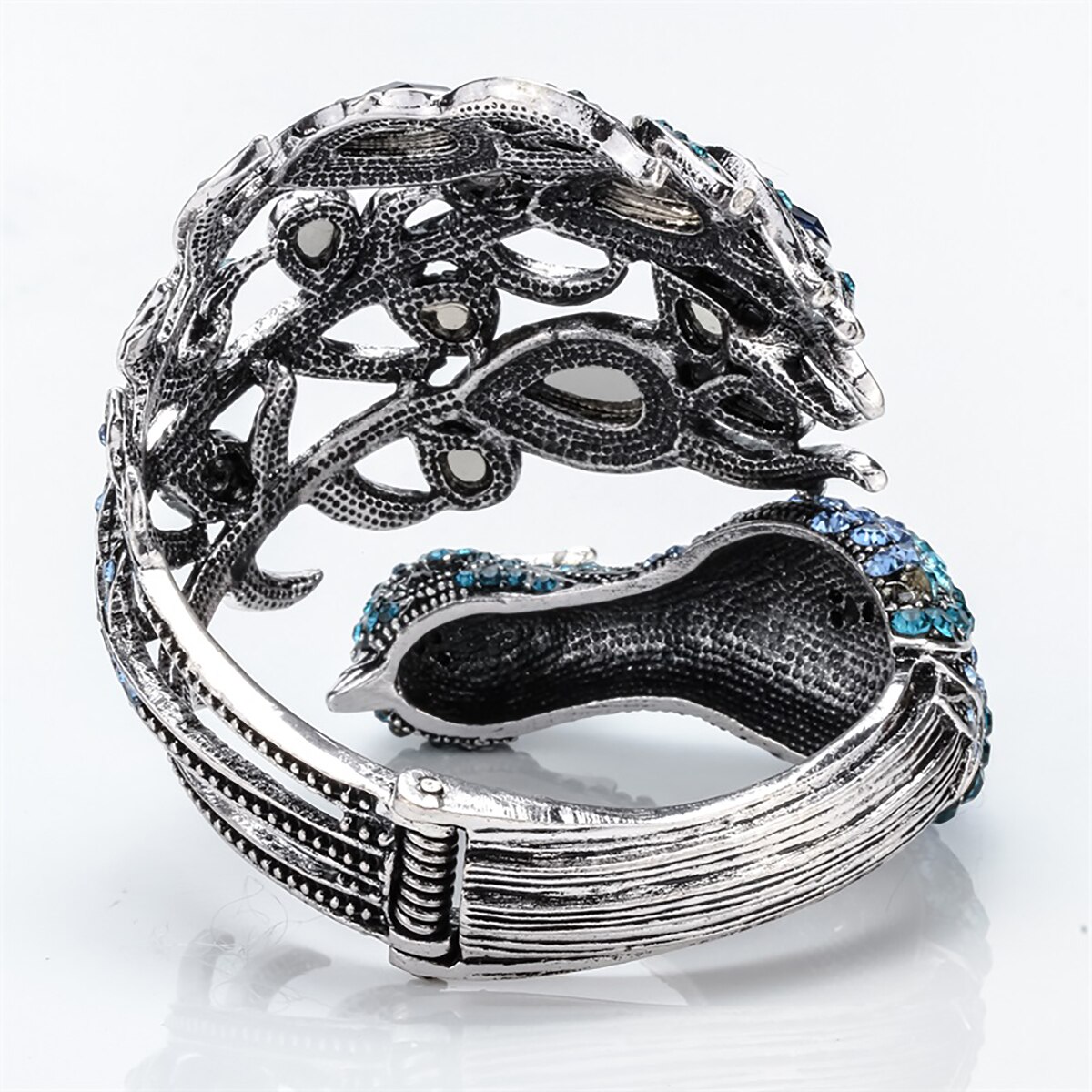 Yacq påfugl armbånd kvinner krystall armbånd mansjett punk stein smykker til kjæreste kone hennes mor  a29