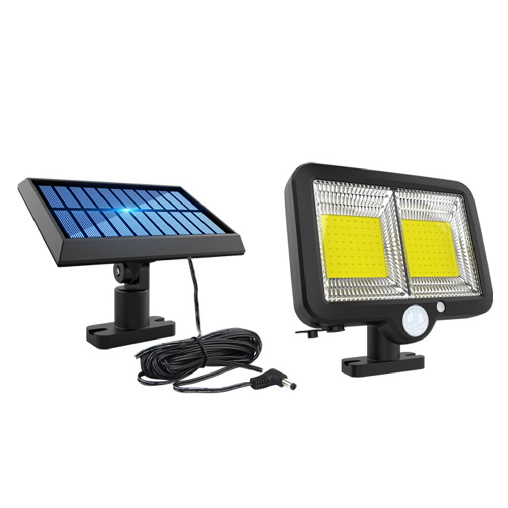 Remote Control LED Solar Wall Light Human Motion Sensor Waterproof Outdoor Solar Light for Garden Yard Pathway Street Lamp: 128 LED