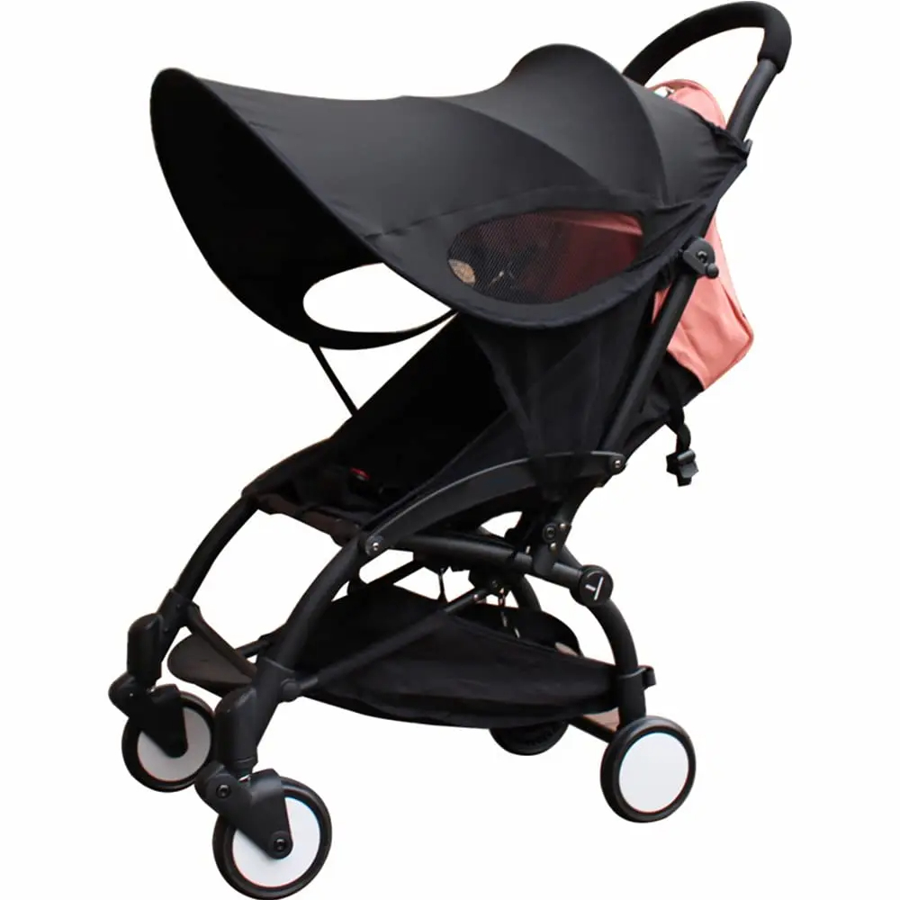 Universal stroller sunshade cover, extended sun visor, canopy cover for strollers, stroller accessories, car seat, stroller cap, sun hood: Orange