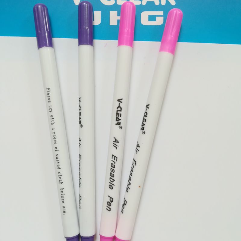VCLEAR tela borrable pluma Rosa aire marcador marcadores para tela púrpura Chako Ace bolígrafo violeta tinta Invisible de la pluma