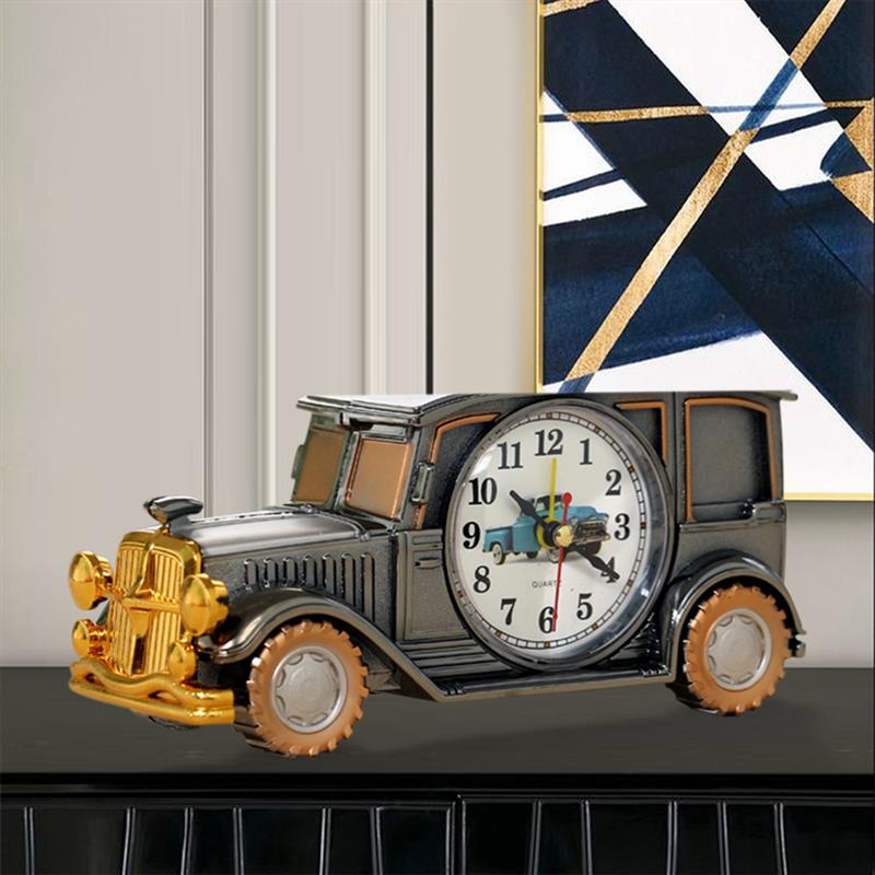 Vintage coche reloj de alarma de la batería operado de escritorio de despertador analógico para los niños de amigos casa dormitorio decoración de la Mesa
