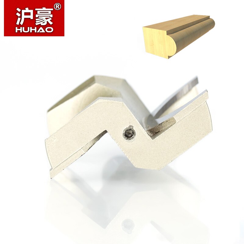 Huhao 1 stuks 1/2 " schacht halfronde bit 2 -snijder freesbits voor hout zonder lager houtbewerkingsgereedschap frees