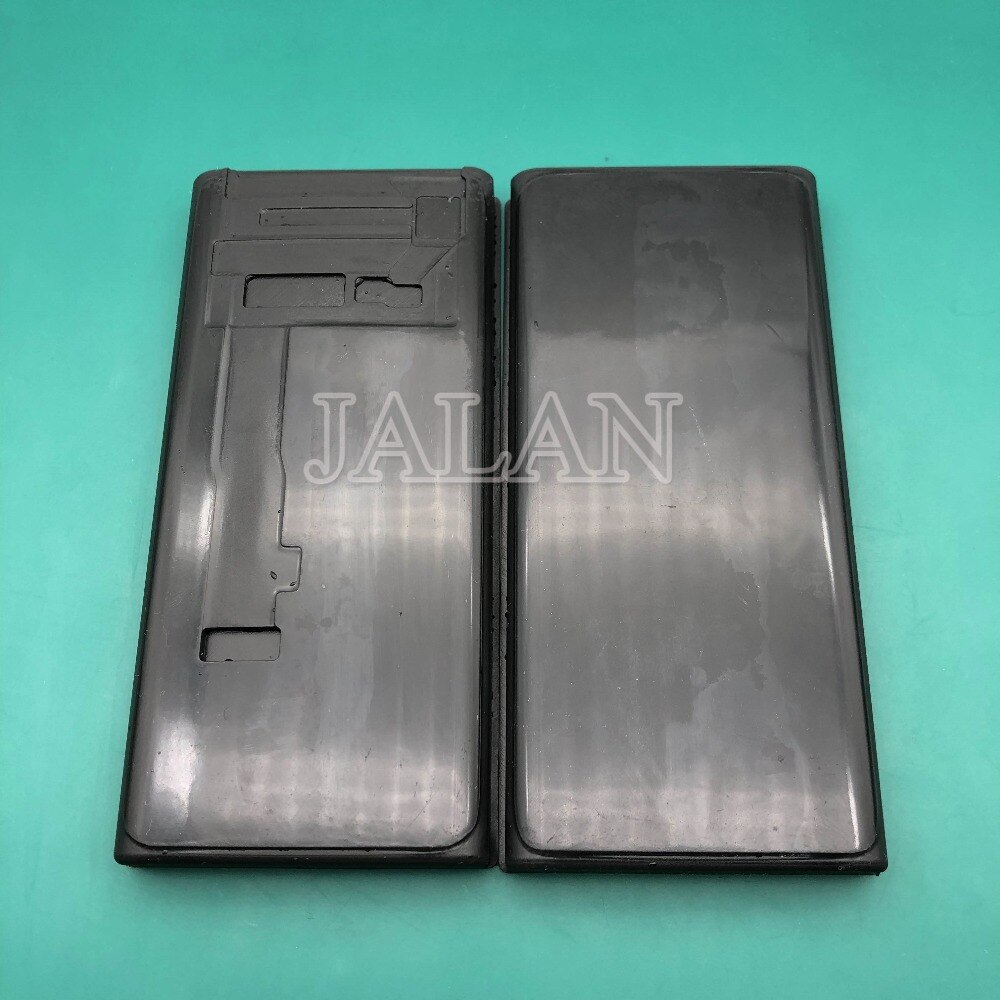 Ymj lcd ubøjet flex gummi til huawei  p30 pro/mate 20 pro display touch screen glaslaminering til kant lcd reparationsform