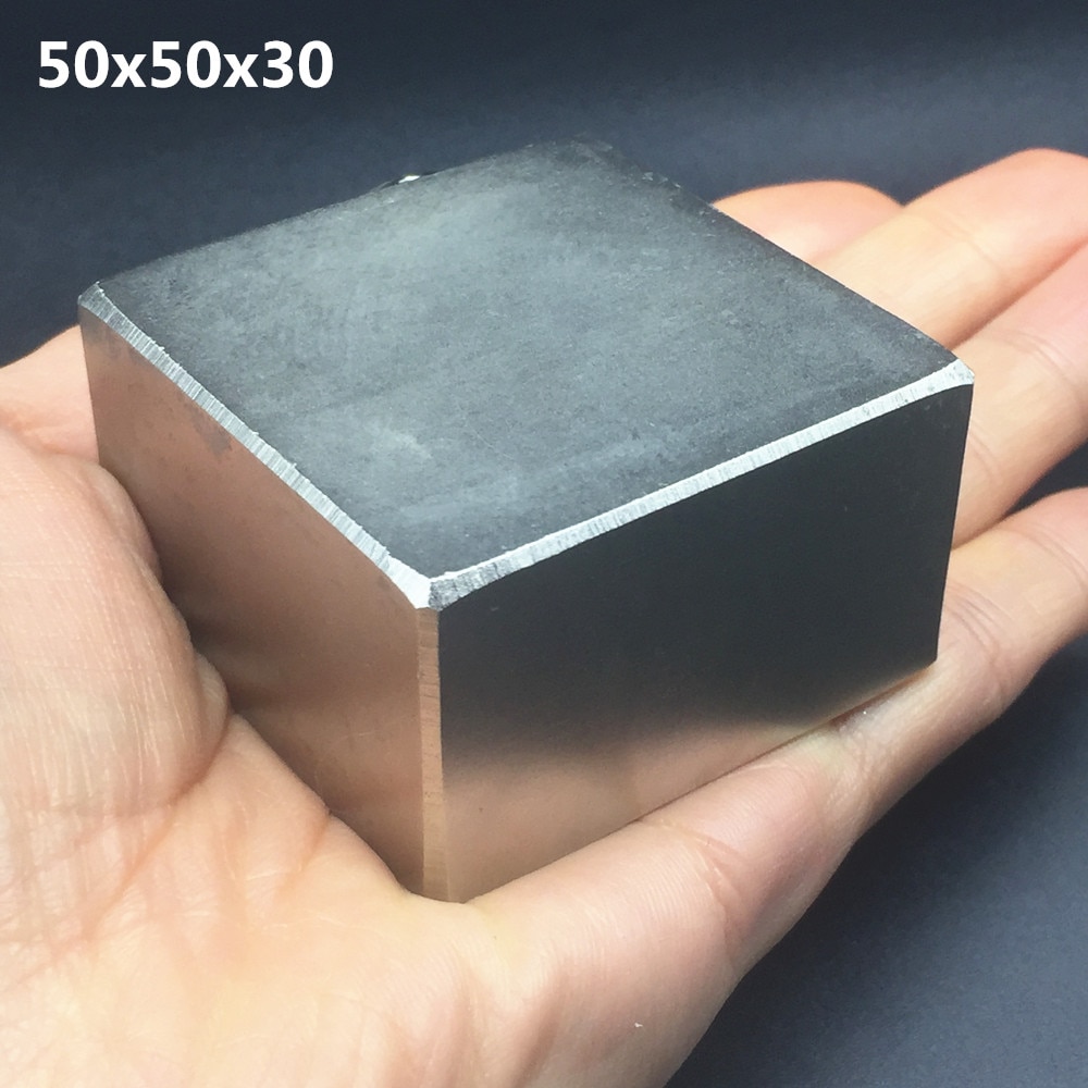 1pcs N52 50x50x30 mm block Strong Rare Earth Neodymium Magnets 50*50*30 mm Permanent super powerful neodymium magnet