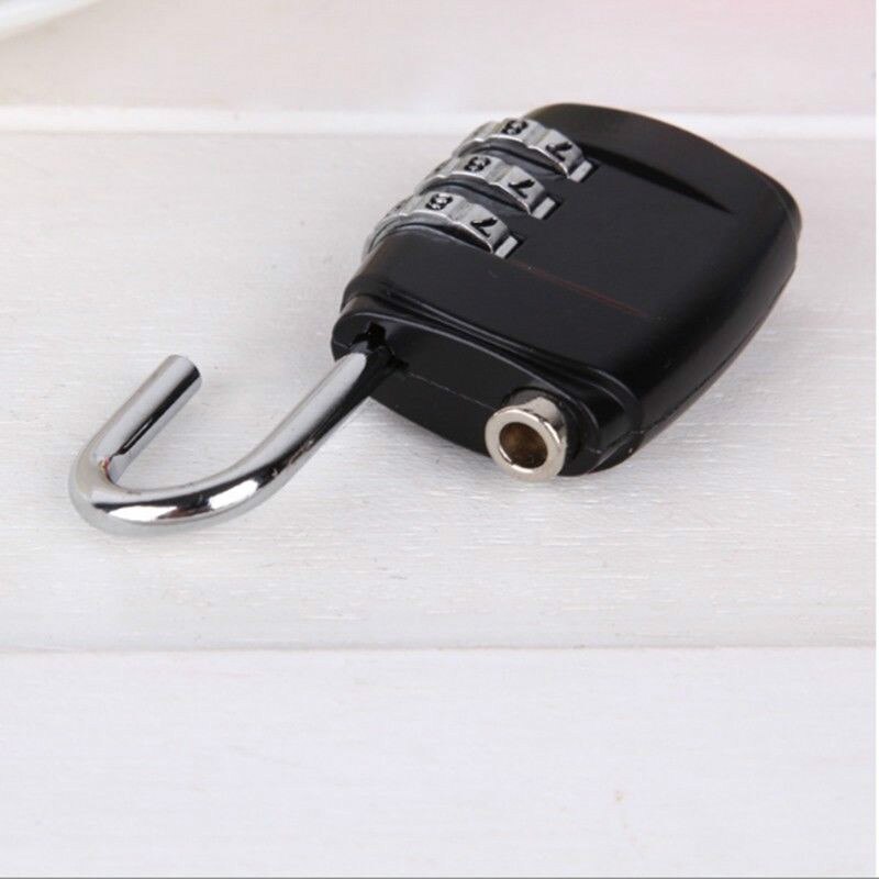 Padlock 3 Dial Digit Password Combination Password Lock Suitcase Luggage Metal Code Lock Mini Coded Keyed Anti-Theft Locks