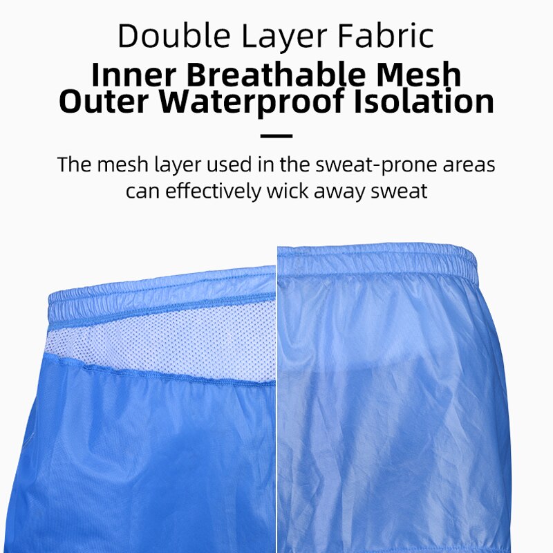 ROCKBROS – pantalon de cyclisme imperméable pour hommes et femmes, réfléchissant, Portable, équipement de vélo de route, vtt