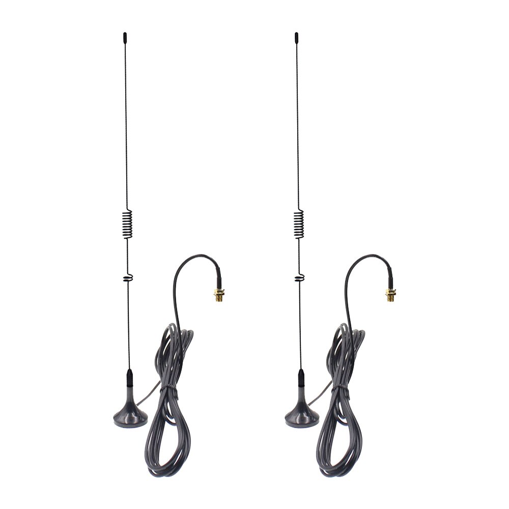 2 stücke UT-106 UV Dual band Peitsche Antenne mit magnetische basis SMA-F/SMA-M/bnc-stecker für ALLE arten von Zwei weg radio