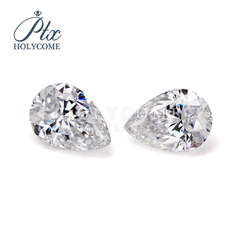 biały kolor 3x5mm Gruszka skaleczenie syntetyczny moissanite luźny diament kamienie szlachetne Hurt ceny dla biżuteria zrobienie
