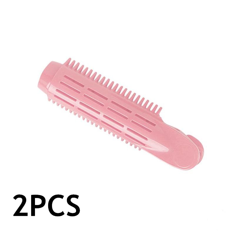 Volumizing Hair Root Clip Hair Curler Clips Clamps Roots Perm Rods Styling Rollers Natural Hair Styling Clip: Pink 2PCS