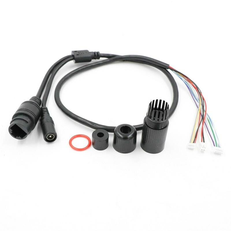 CCTV POE IP Network Camera PCB Module Video Power Cable, 65cm Long, RJ45 Female Connectors with Terminlas,waterproof Cable