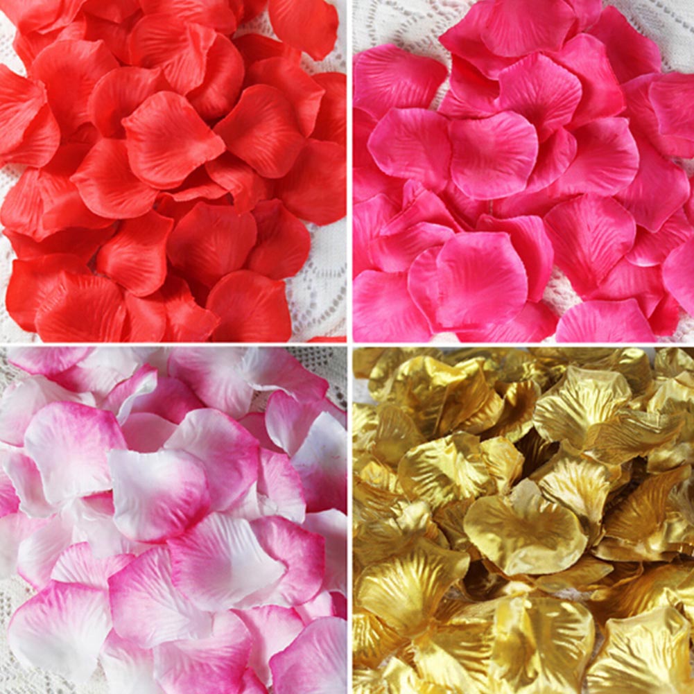 100 Pcs Bruiloft Bloemblaadjes Kunstmatige Zijden Rozenblaadjes Bloemen Petalas Petalos Wedding Bridal Shower Aisle Vaas Decor Confetti