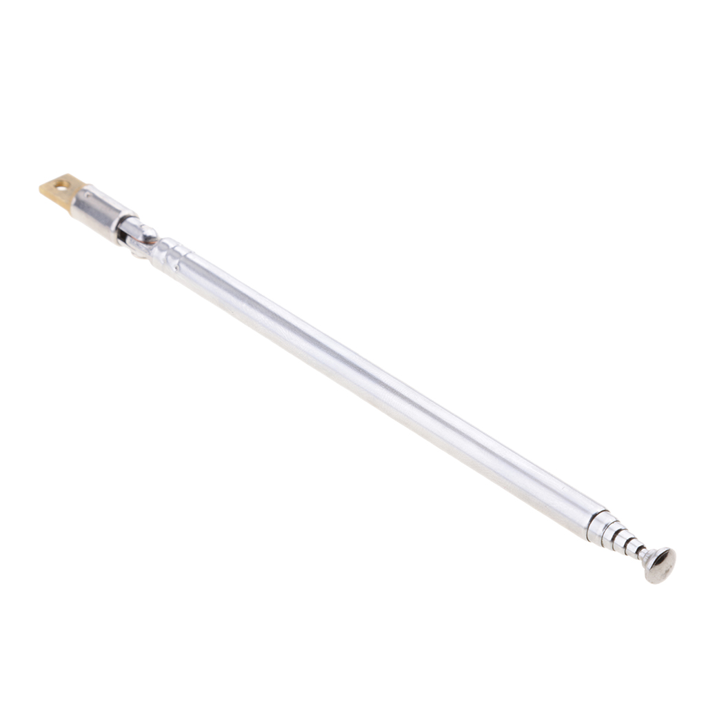 Antenne télescopique en acier inoxydable, remplacement pour radio FM, TV, AD, 6 spam, 50cm, 20"