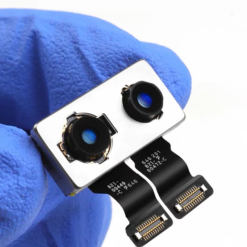 Nueva cámara trasera Original para iPhone 5 SE 6 Plus 6S Plus 7 Plus 8 Plus X S Max XR Cable flexible Módulo de cámara grande trasera 100% prueba OK