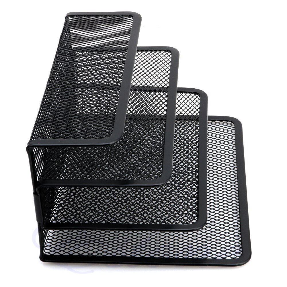Black Document Desk accessories Mesh Letter Sorter Mail Tray Office File Organiser Business