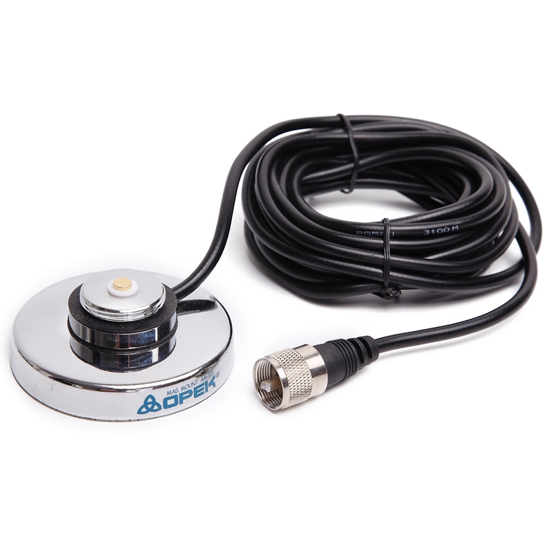 NC-450M UHF 400-520MHZ NMO RG-58U de montaje magnético 14FT/4M Cable Coaxial enchufe de PL-259 antena de radio de comunicación móvil