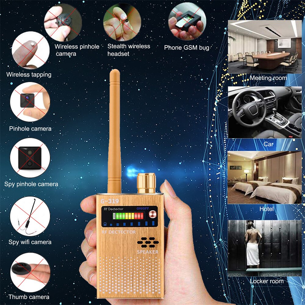 Handheld Gsm Signaal Detector Radio Frequentie Rf Signaal Tracker Vinden Detecteert Wifi Draadloze Apparaten Camera Gsm Rf Detector