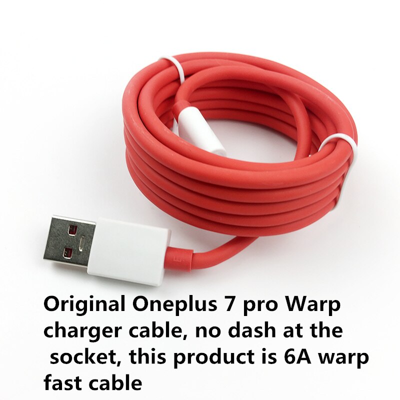Oneplus 8 Pro Warp Charger Cable Original 6A USB Type-C Fast Charge Data Cable charge Oneplus 8 7 7t Pro 6T 6 5T 5 3T 3