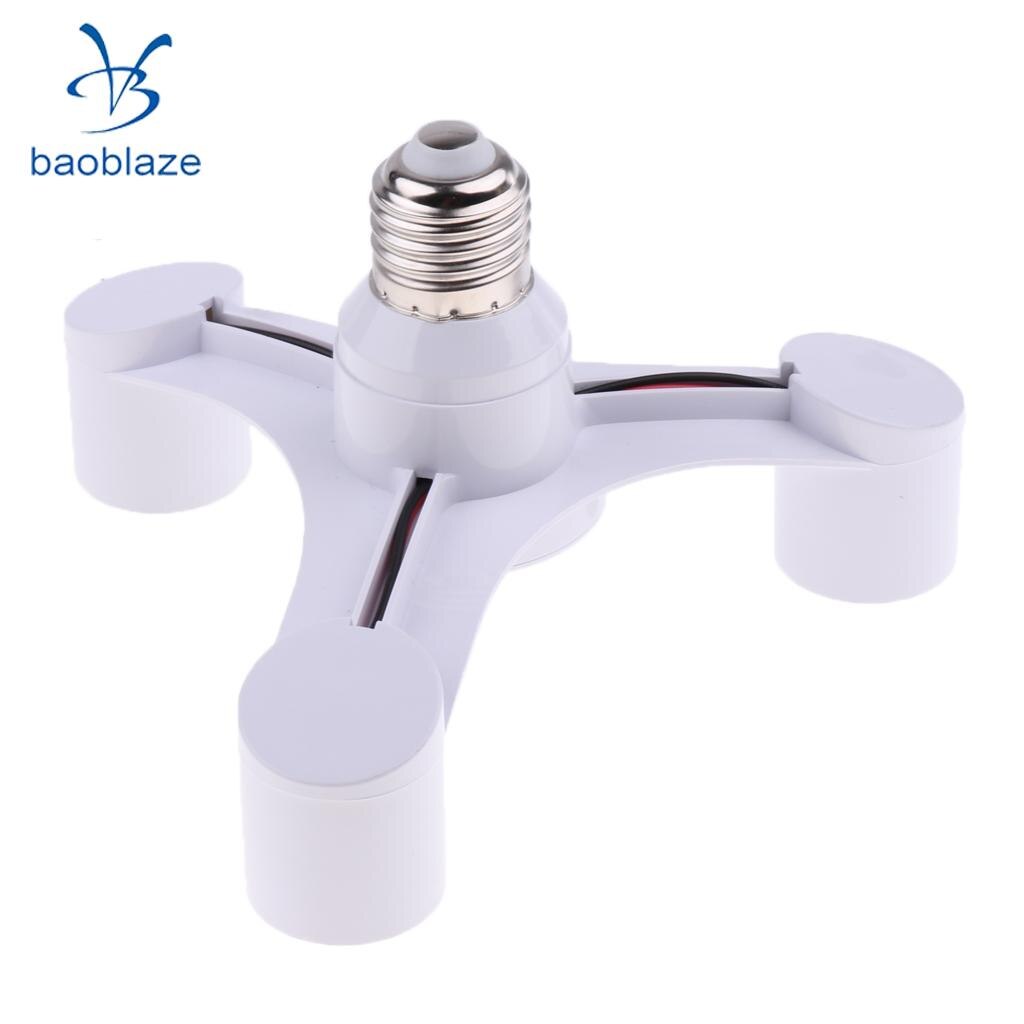 E27 Light Bulb Lamp Adapter Houder Converter Socket Base Splitter 3/4/5/6/7 In 1