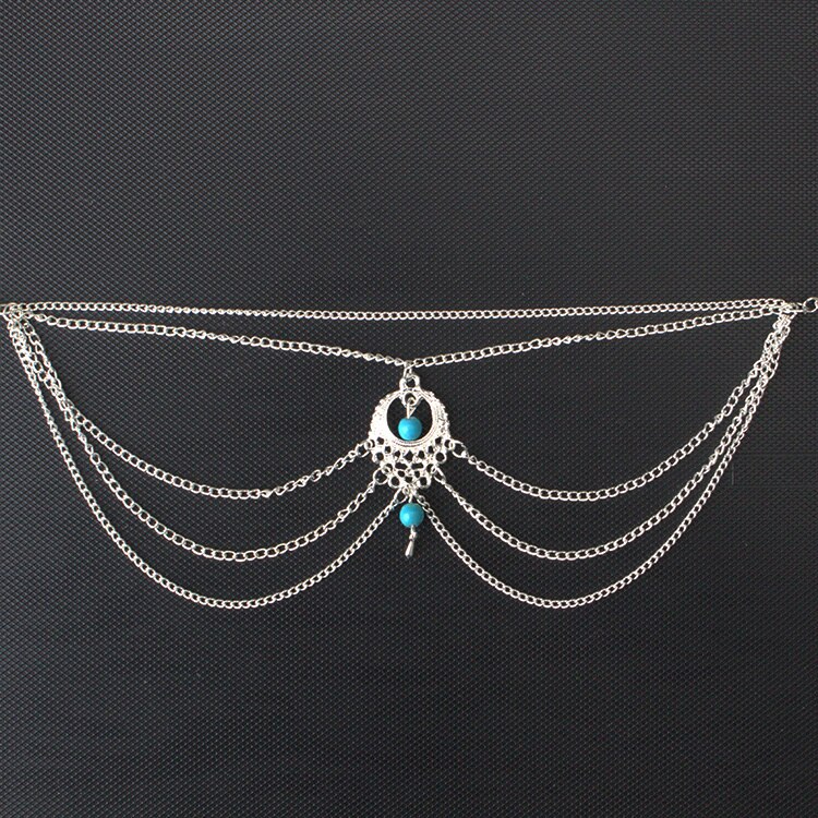 ornaments retro national wind hollow water beach anklet female Barefoot Sandals