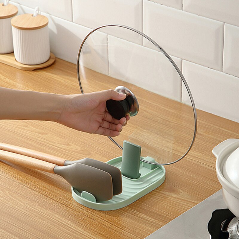 Keuken Lepel Houder Pot Deksel Rack Vork Spatel Rack Plank Organisator Multifunctionele Thuis Keuken Spatel Planken Mat Gadgets