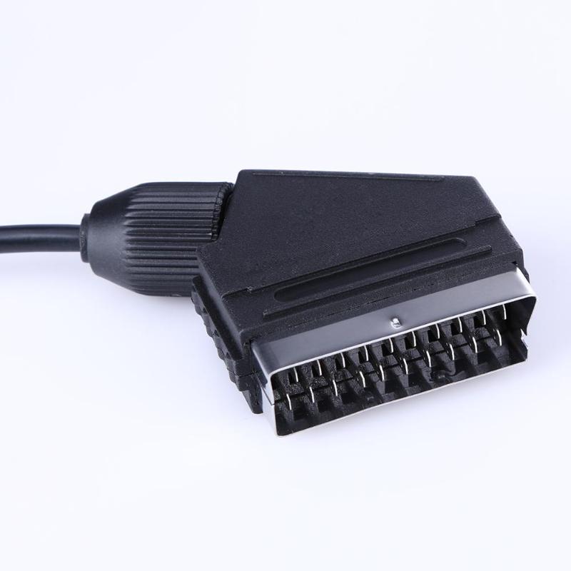 2m til  ps2 rgb scart kabel -tv avledning til playstation  ps1 ps2 ps3 slank linjelængde på kabel -tv avline  is 1.8m