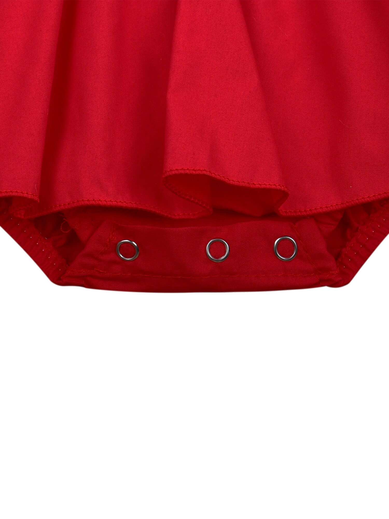 Toddler Girl Romper, Baby Headband, Fly Sleeve Pleated Dress-Like Top Crotch Buttons Floral Embroidery 2-Piece Clothes