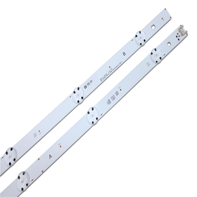 Tira de LED para iluminación trasera para LG TV 49UF6407, NC490DG, 8 Uds. (4 x A, 4 X B)