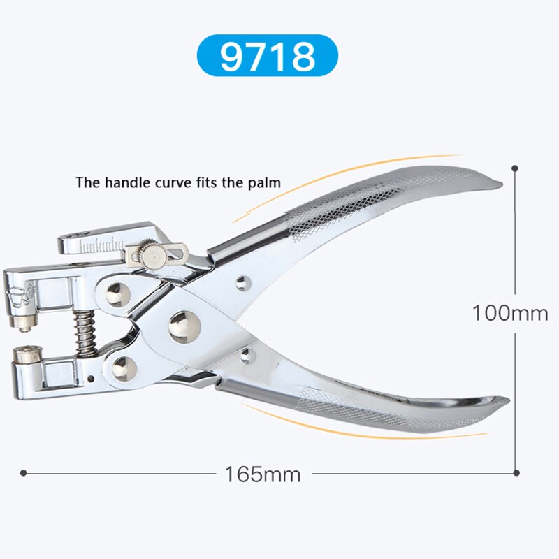 Poinçonneuse avec œillets et œillets, Machine De retenue en métal, pince à œillets avec œillets, perforateur De trous ronds De 5mm avec anneaux, 9718