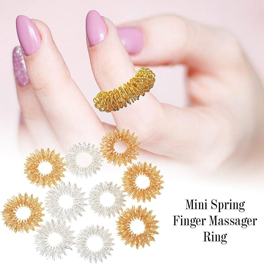 Mini Spring Finger Massager Massage Tool Mini Massager Color Toy Random 1pc Home Decompression P1O2