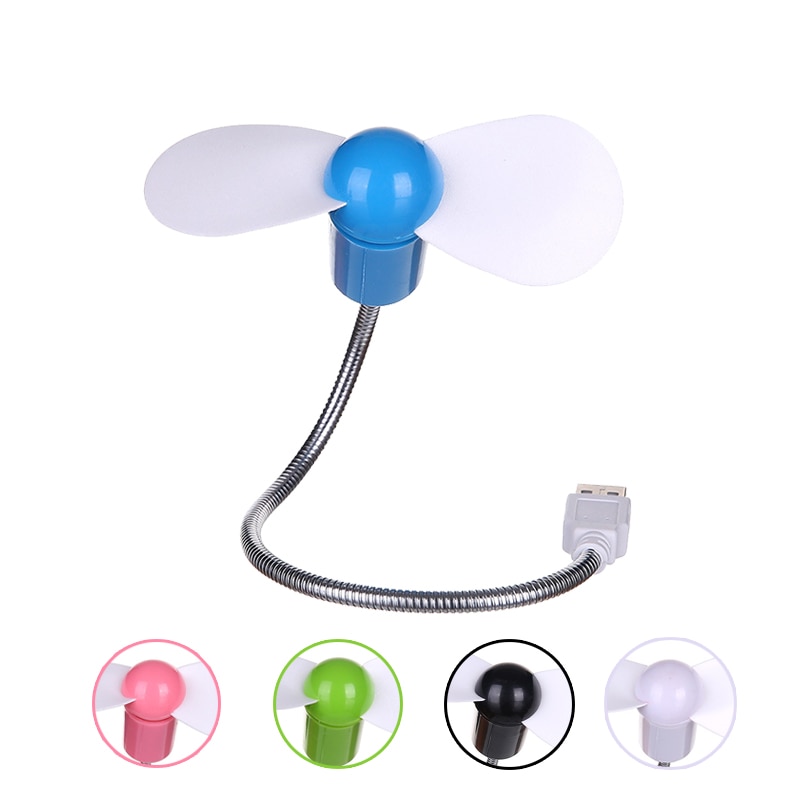 MINI Flexible USB Metal Fan Gadgets Cooling Fan For Office Desk Cool Adjustable Display Fan for PC Laptop Desktop Ventilador