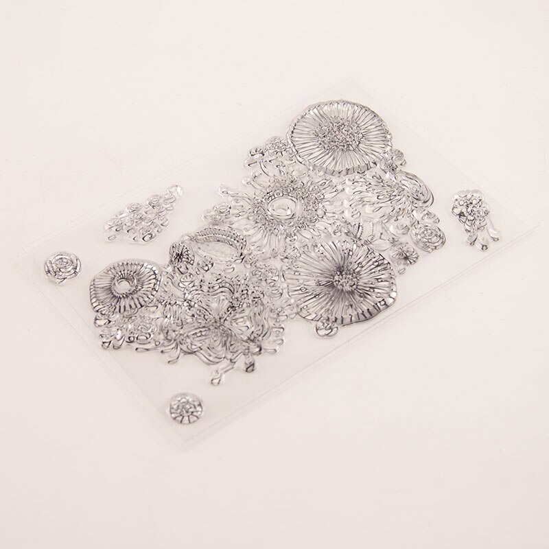 Transparent Stamp Background Bubble Clear Stamps Silicone Seal for DIY Scrapbooking Card Making Photo Album Decoration Crafts