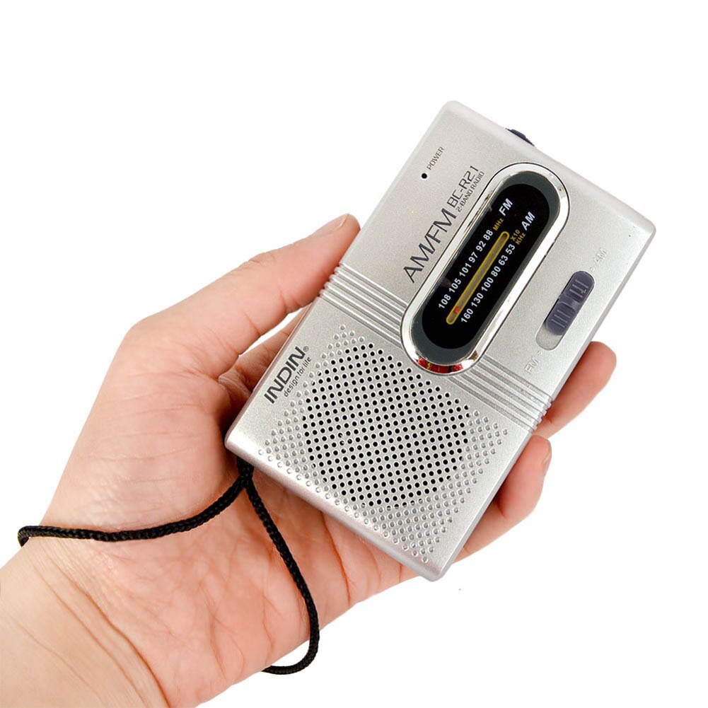 Mini Portable AM/FM Radio Telescopic Antenna Radio Pocket World Receiver Speaker VH99