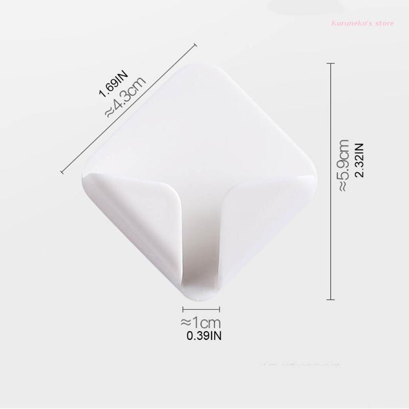 2 Stuks Muur Gemonteerde Plug Muur Haak Stekker Draad Socket Houder Zelfklevende Haak Kabel Retainer Usb data Kabelhaspel